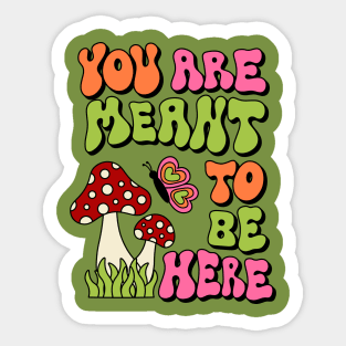 You are Meant To Be Here Sticker